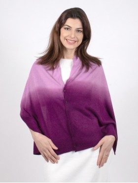Multi-Use Gradient Colour  Scarf/Cape W/Buttons